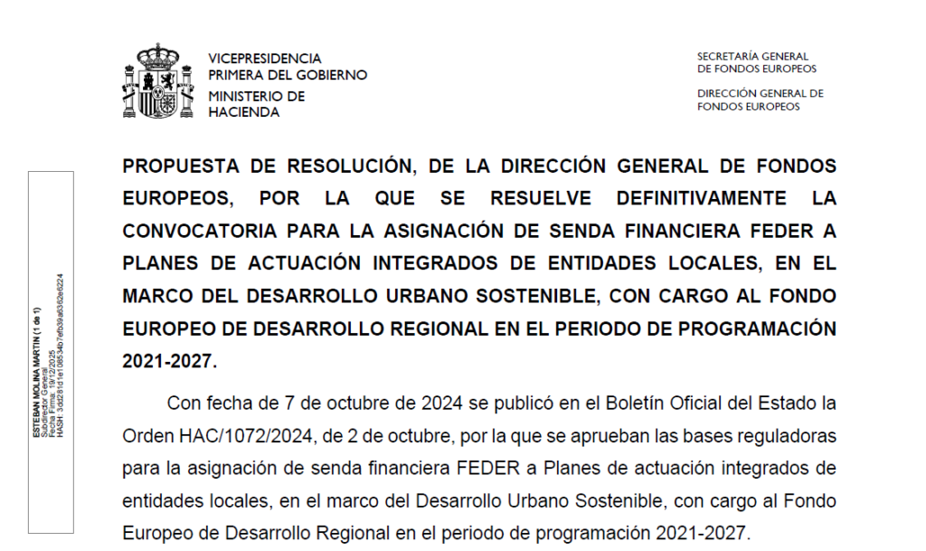 Publicada la propuesta de Resolución definitiva de concesión de ayudas ...